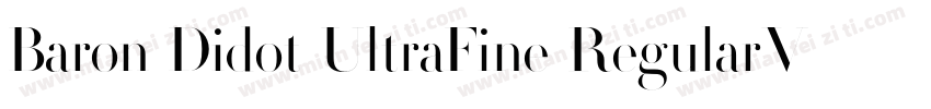 Baron Didot UltraFine RegularVersio字体转换
